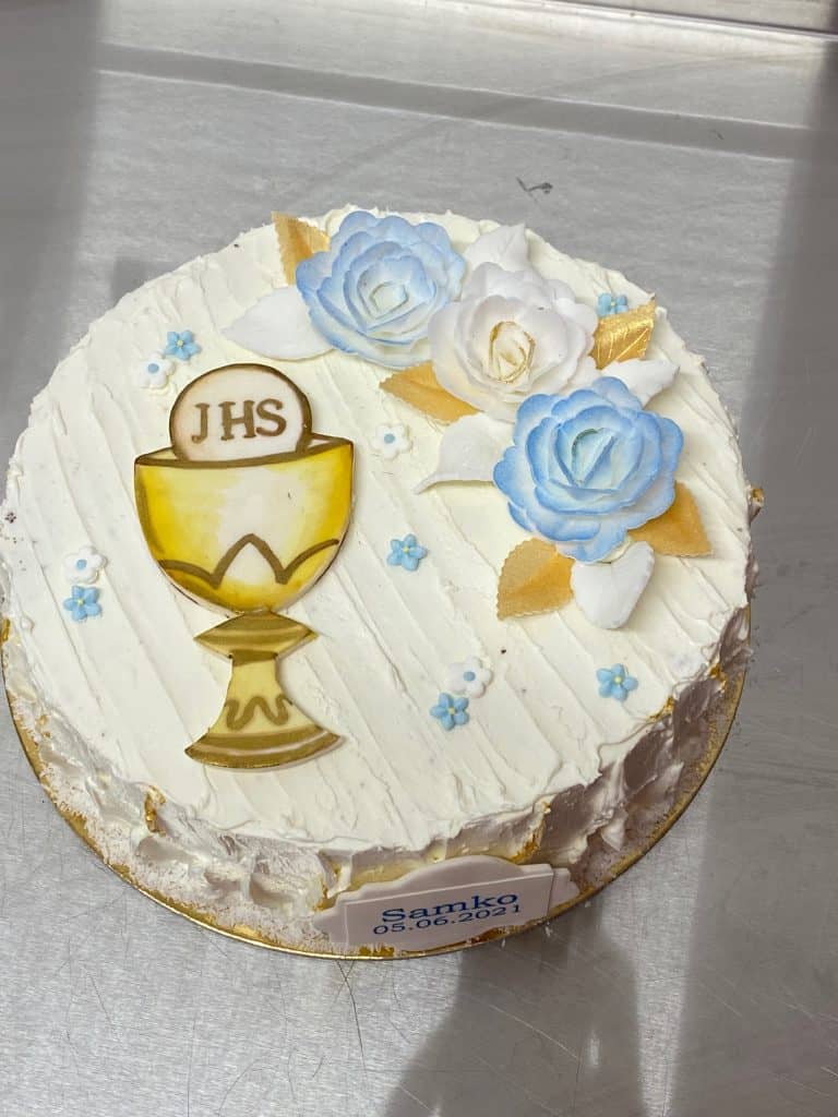 Torta na prijímanie.