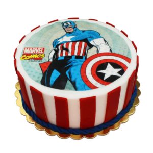 Torta Captain America. Jedlá oblátka. Torty NItra