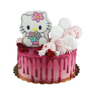 Torta Hello Kitty s pusinkami
