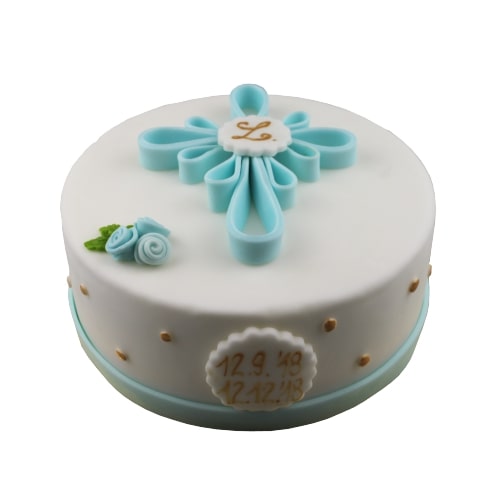 Torta na krst s krížikom
