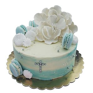 Torta na krst s makrónkami č.16