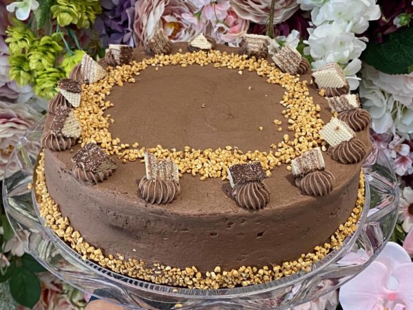 Arašidová torta horalková. Cukráreň Nitra.