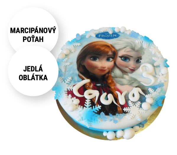 Torta Frozen Elsa a Anna. Torty Nitra