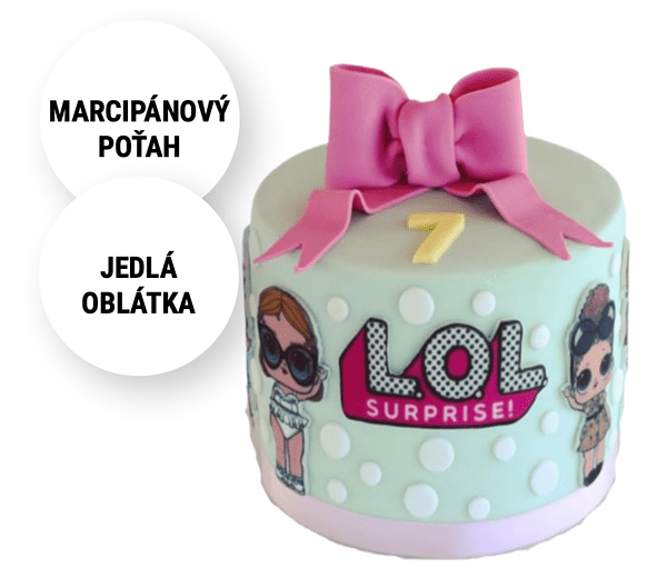 Torta LOL s mašľou na objednávku. Torty Nitra