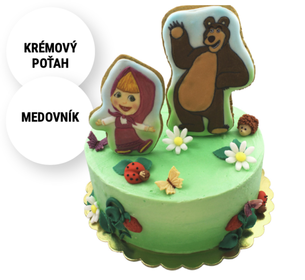 Torta Máša a medveď v lese. Torty Nitra