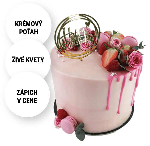 Torta pre ženu Bianca - Ružová cukráreň Nitra