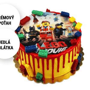 Detská torta LEGO z Ružovej cukrárne Nitra