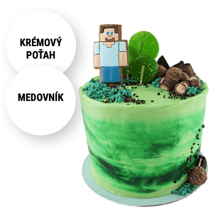 Detská torta Minecraft na objednávku