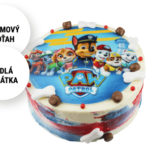 Detská torta PAW Patrol z Ružovej cukrárne Nitra