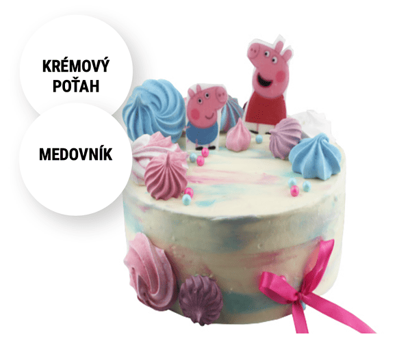 Detská torta Peppa Pig Torty Nitra na objednávku