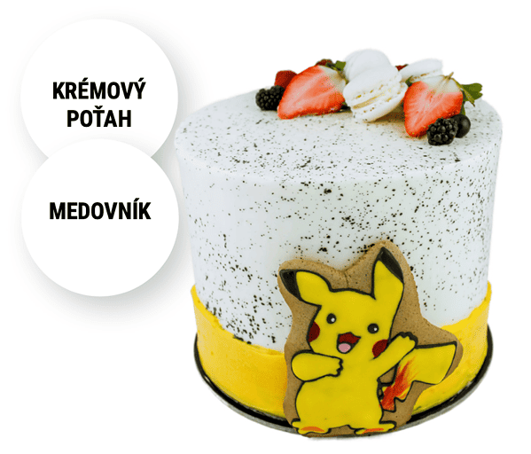 Detská torta Pikachu Cukráreň Nitra torty