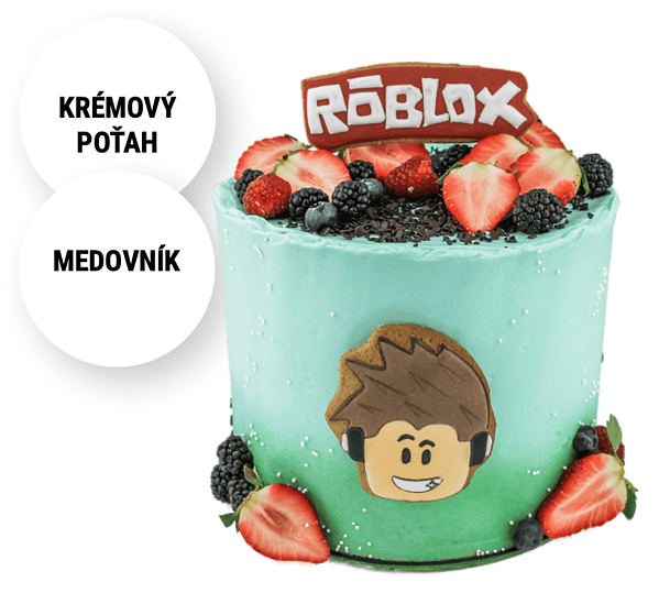 Detská torta Roblox aj bezlepková na objednávku torty Nitra