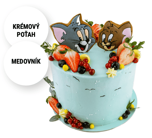 Detská torta Tom a Jerry na objednávku Torty Nitra
