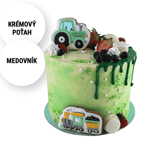 Detská torta Traktor na objednávku aj bezlepková. Torty Nitra