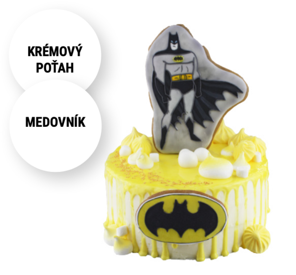 Torta Batman na objednávku z Torty Nitra