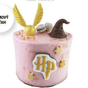 Torta Harry Potter metlobal z Ružovej cukrárne Nitra