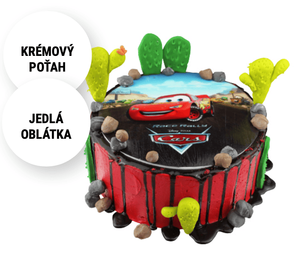 Torta McQueen z Ružovej cukrárne Nitra